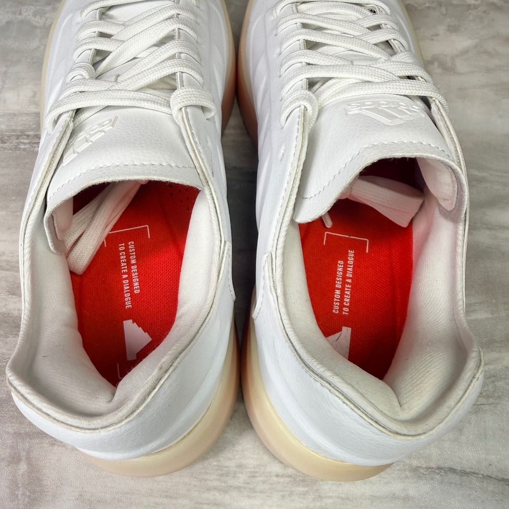 Adidas Zntasy Womens Size 8 White Orange Athletic Trainers Sneakers Shoes - Picture 5 of 8